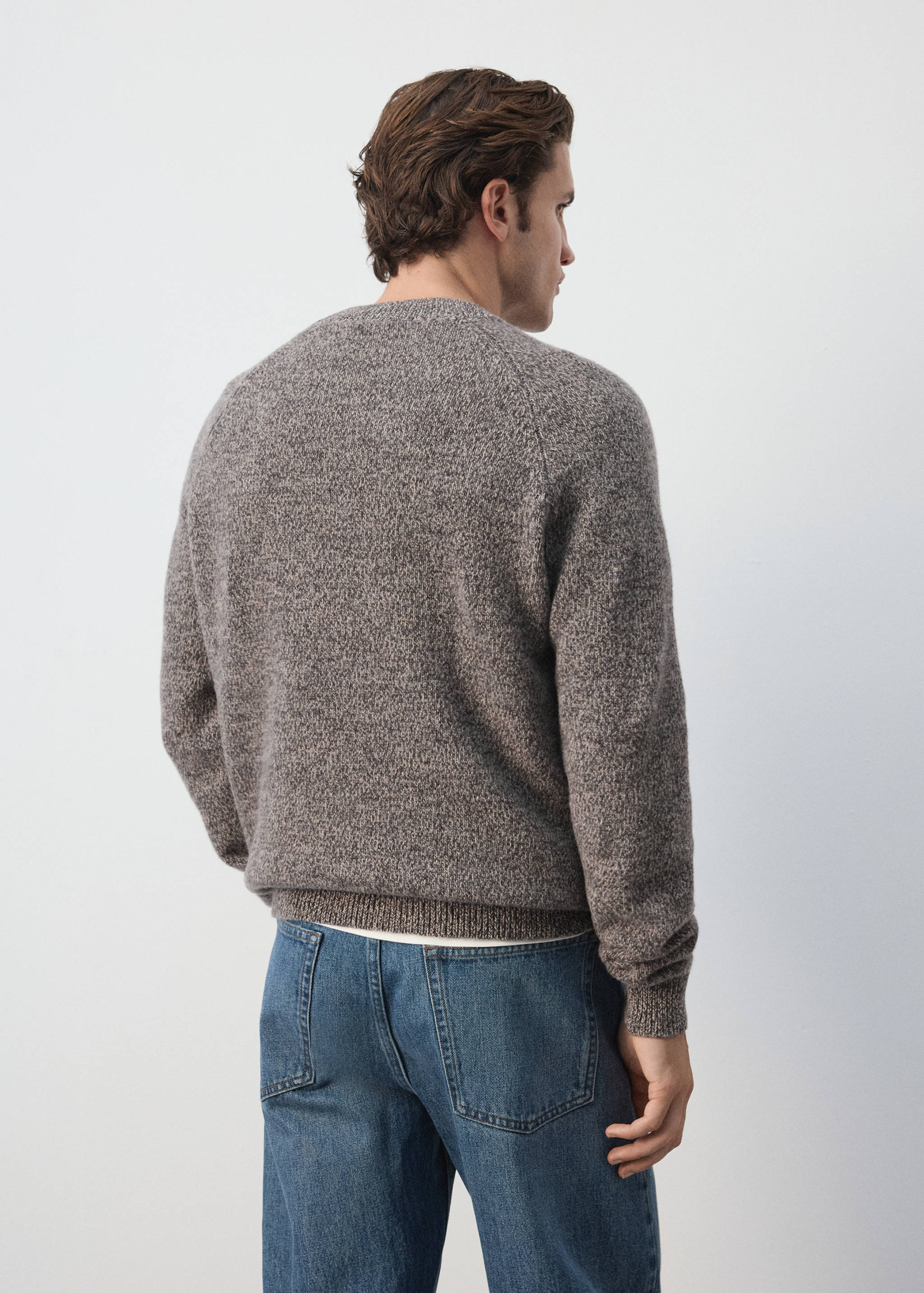 100% Italian wool knit jumper - Reverse of the article