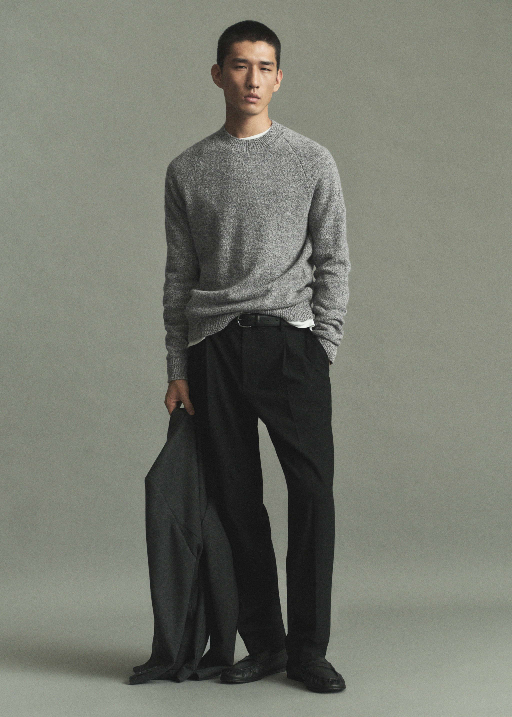 100% Italian wool knitted jumper - Details of the article 5