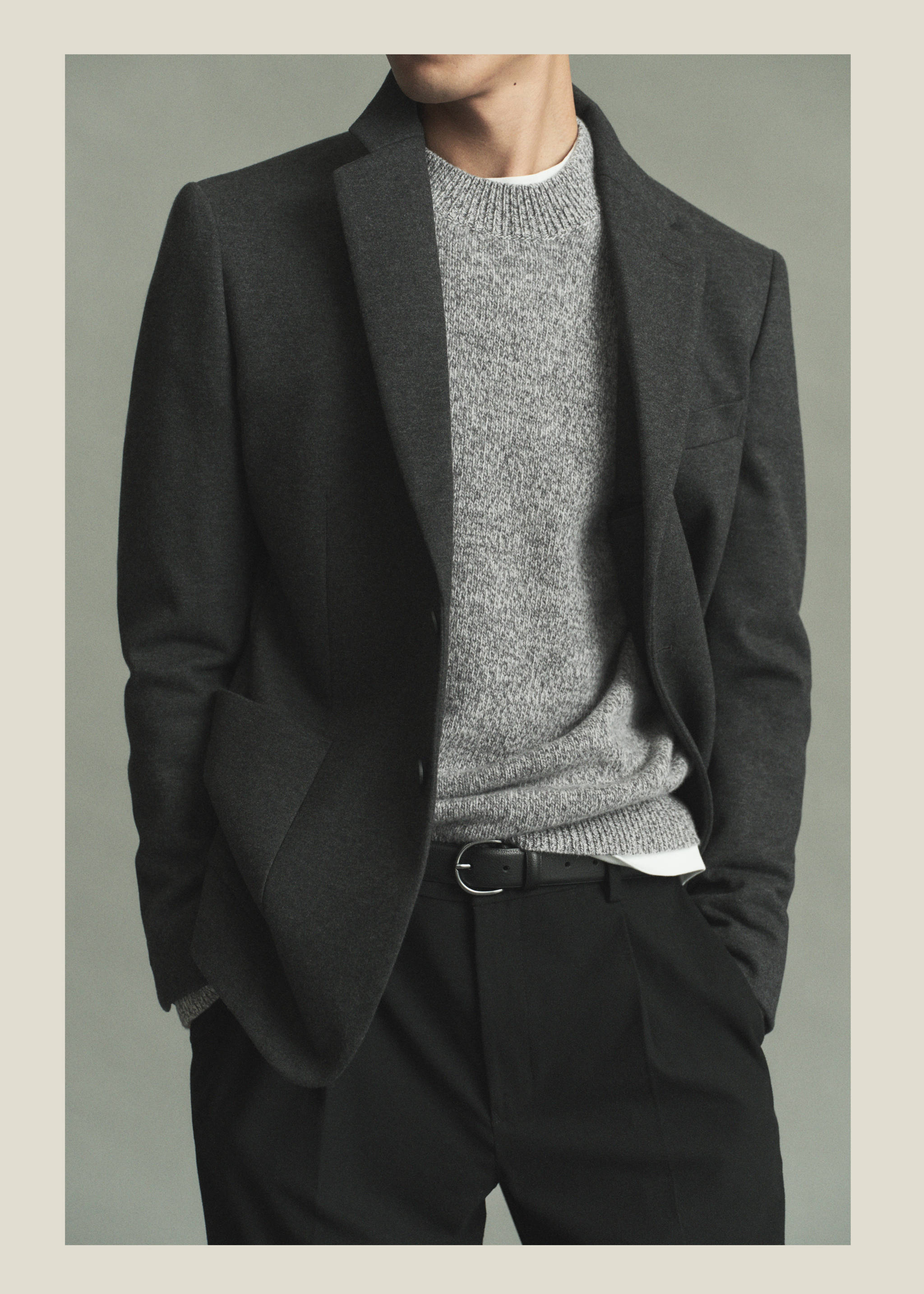 100% Italian wool knitted jumper - Details of the article 6