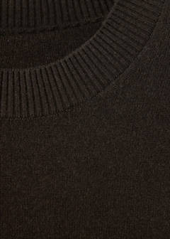 100% wool fine-knit sweater — Chocolate 7