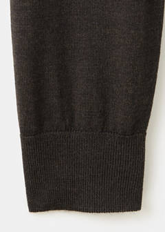 100% merino wool turtleneck sweater — Chocolate 8