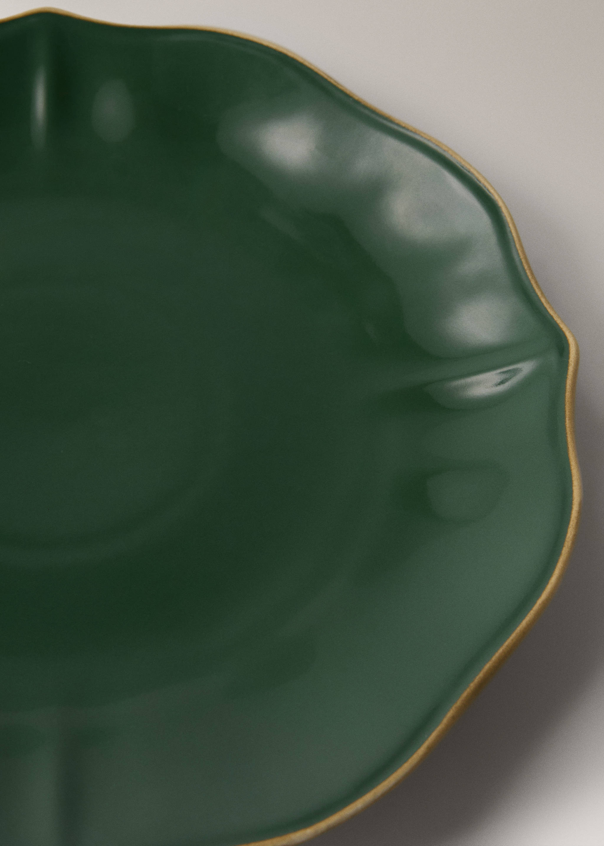 Plat pla de gres amb vora decorativa - Detall de l'article 2