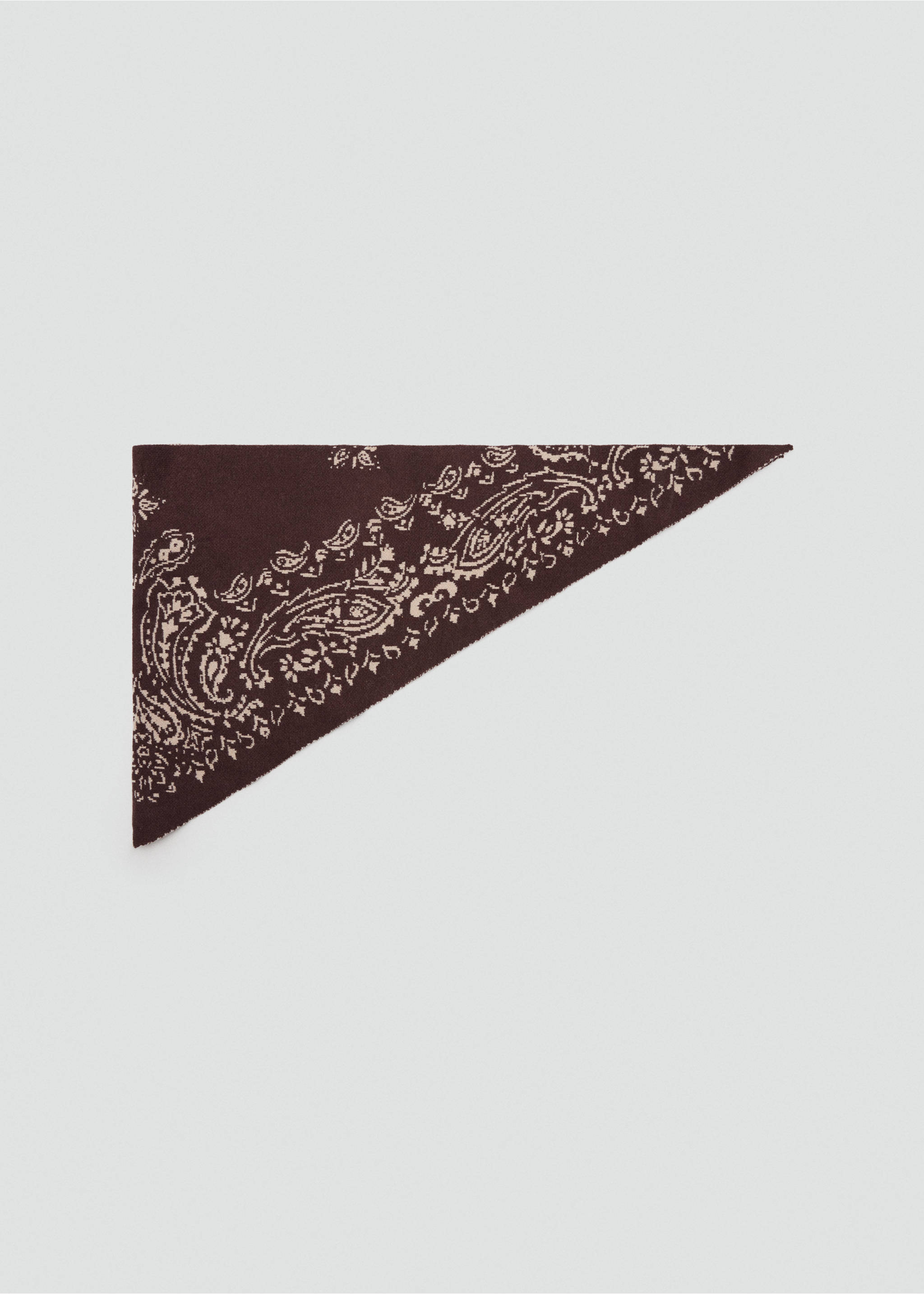 Écharpe maille imprimée - Article sans modèle, Chocolat. Ref: 37027899-00.