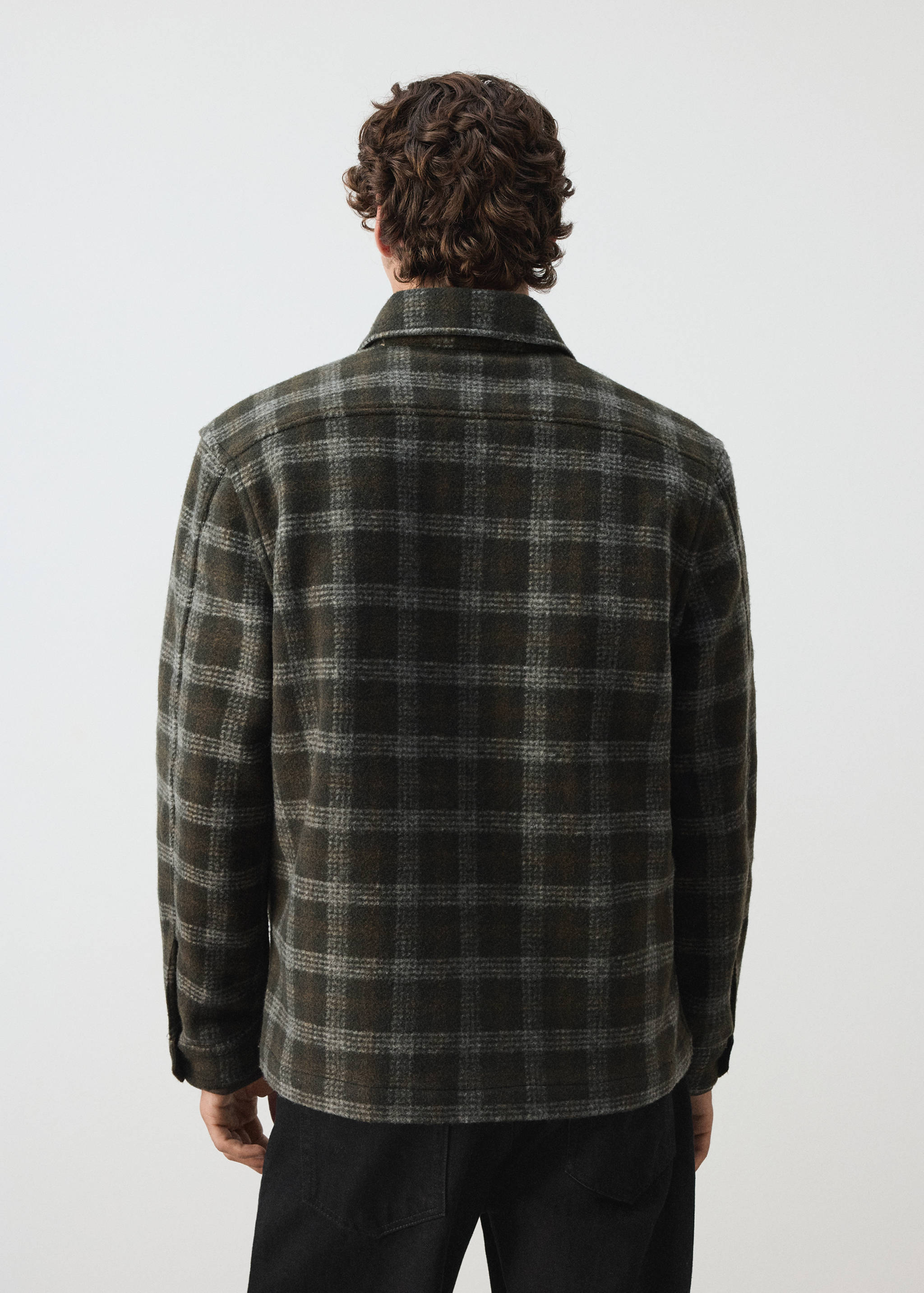 Check flannel overshirt - Reverse of the article