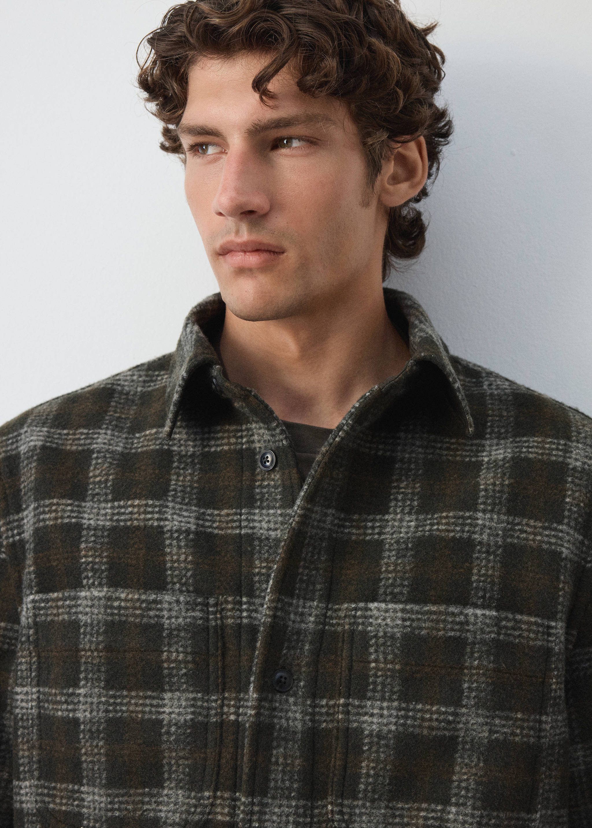 Check flannel overshirt - Details of the article 1