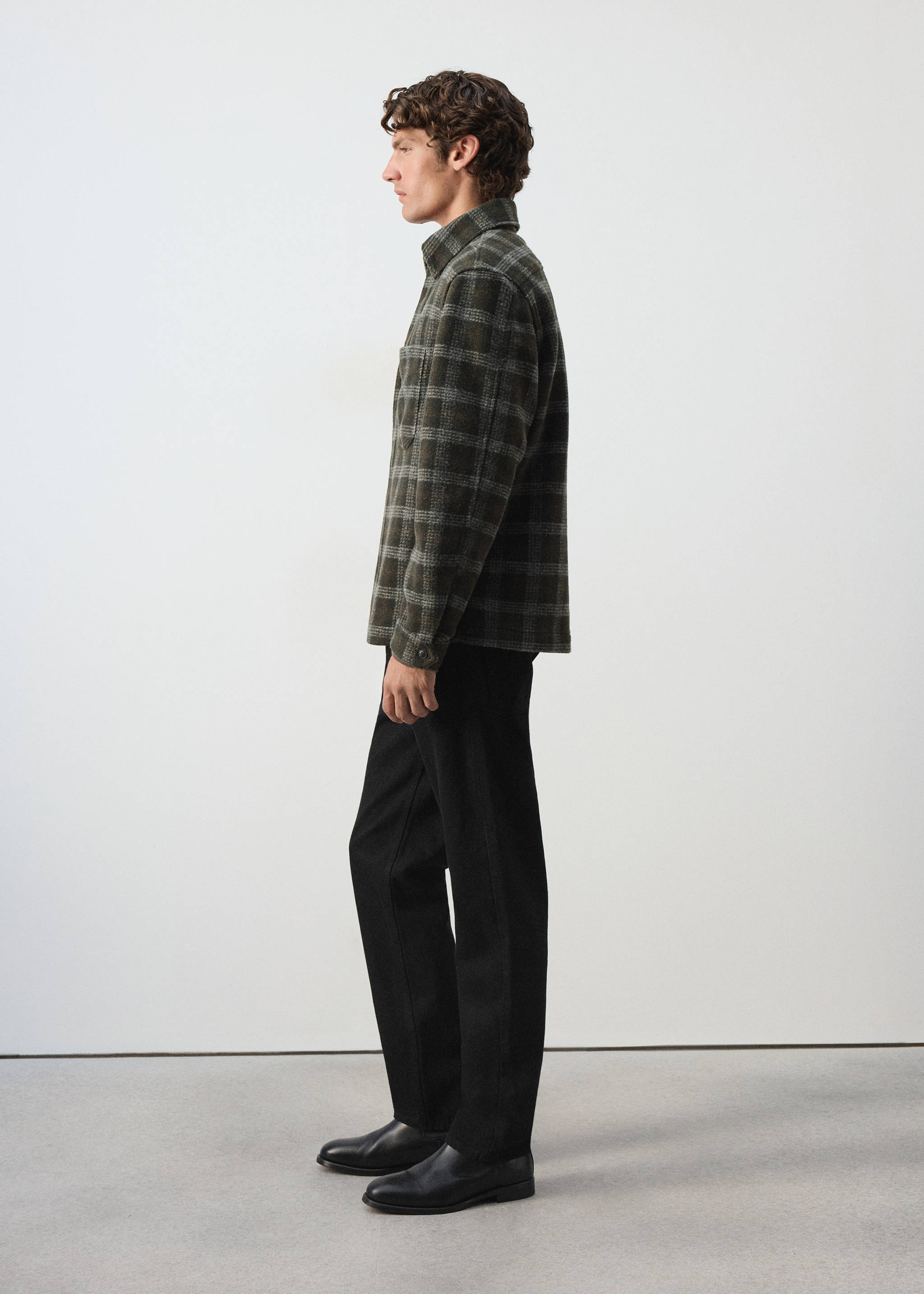 Check flannel overshirt - Details of the article 2