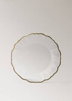 Wavy-edged glass plate — Gold 5