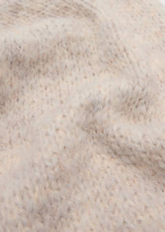 Fringes knit scarf — Ecru 2