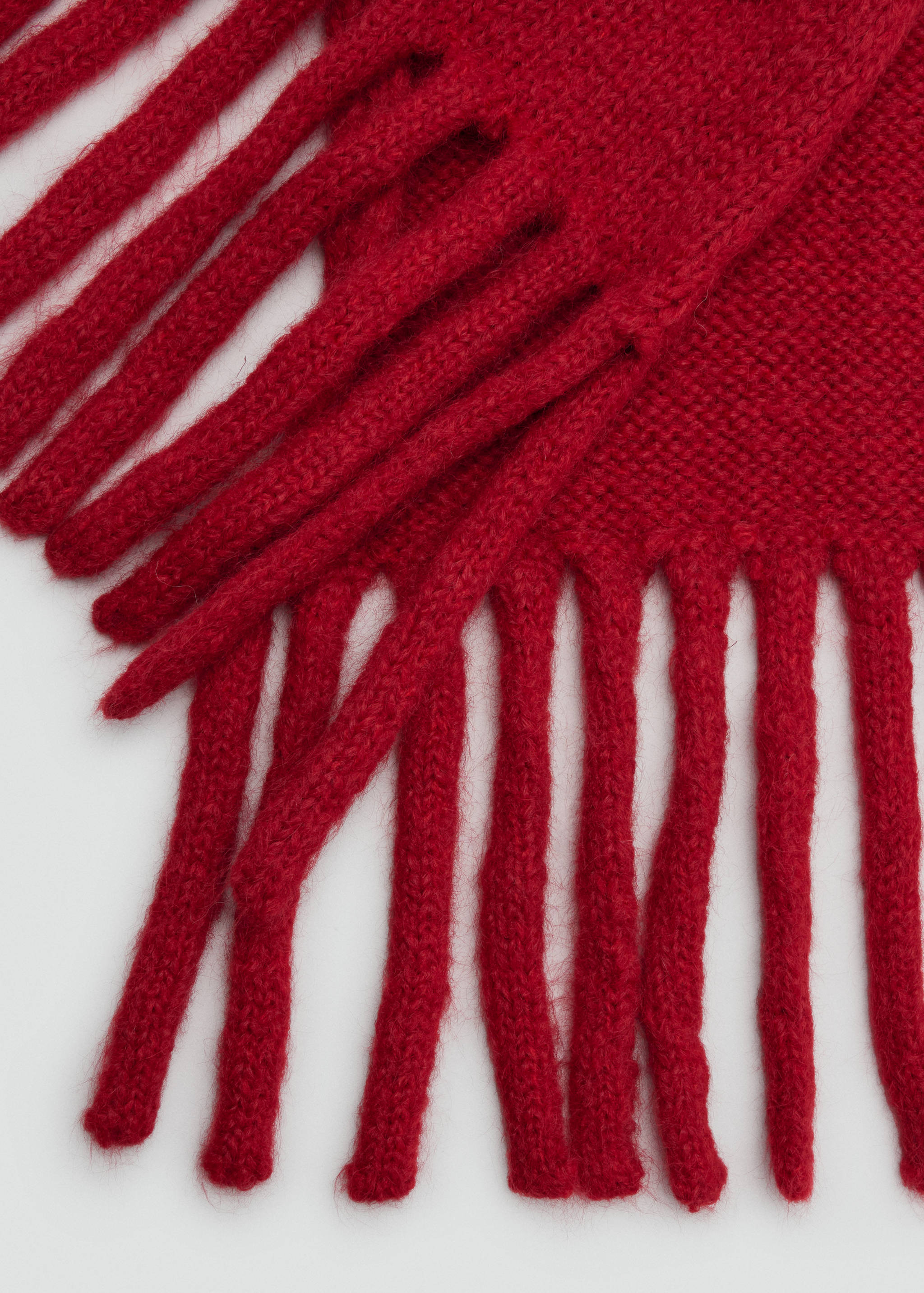 Écharpe en maille à franges - Détail de l'article 1
