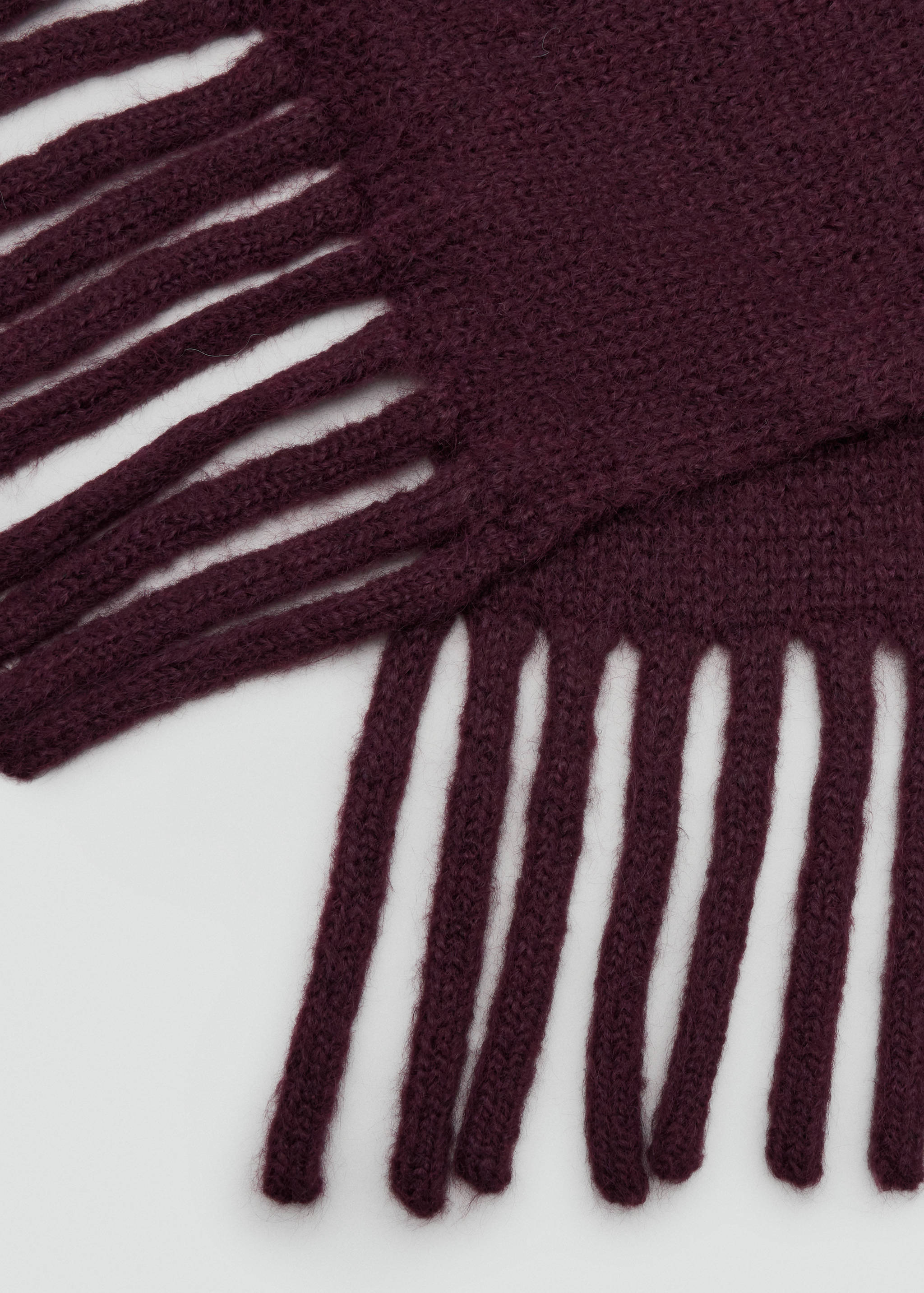 Écharpe en maille à franges - Détail de l'article 1
