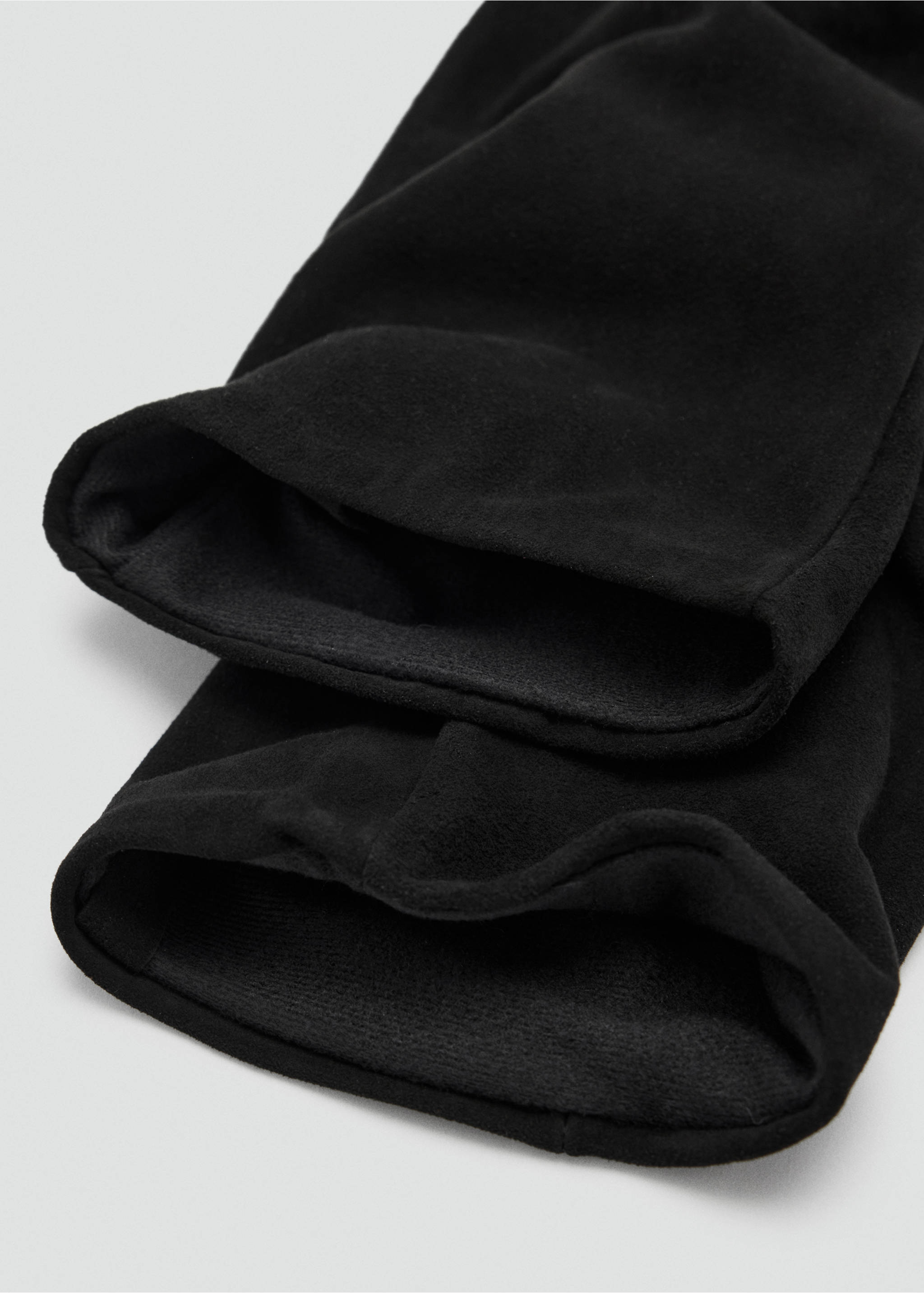 Gants longs en cuir - Détail de l'article 1, Noir. Ref: 37027907-00.