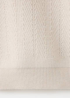 Herringbone knit sweater — Ice Grey 8