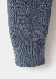 Herringbone knit sweater — Indigo Blue 10