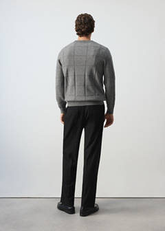 Structured knitted sweater — Medium Heather Grey 3