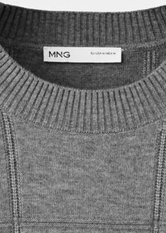 Structured knitted sweater — Medium Heather Grey 7