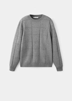 Structured knitted sweater — Medium Heather Grey 6