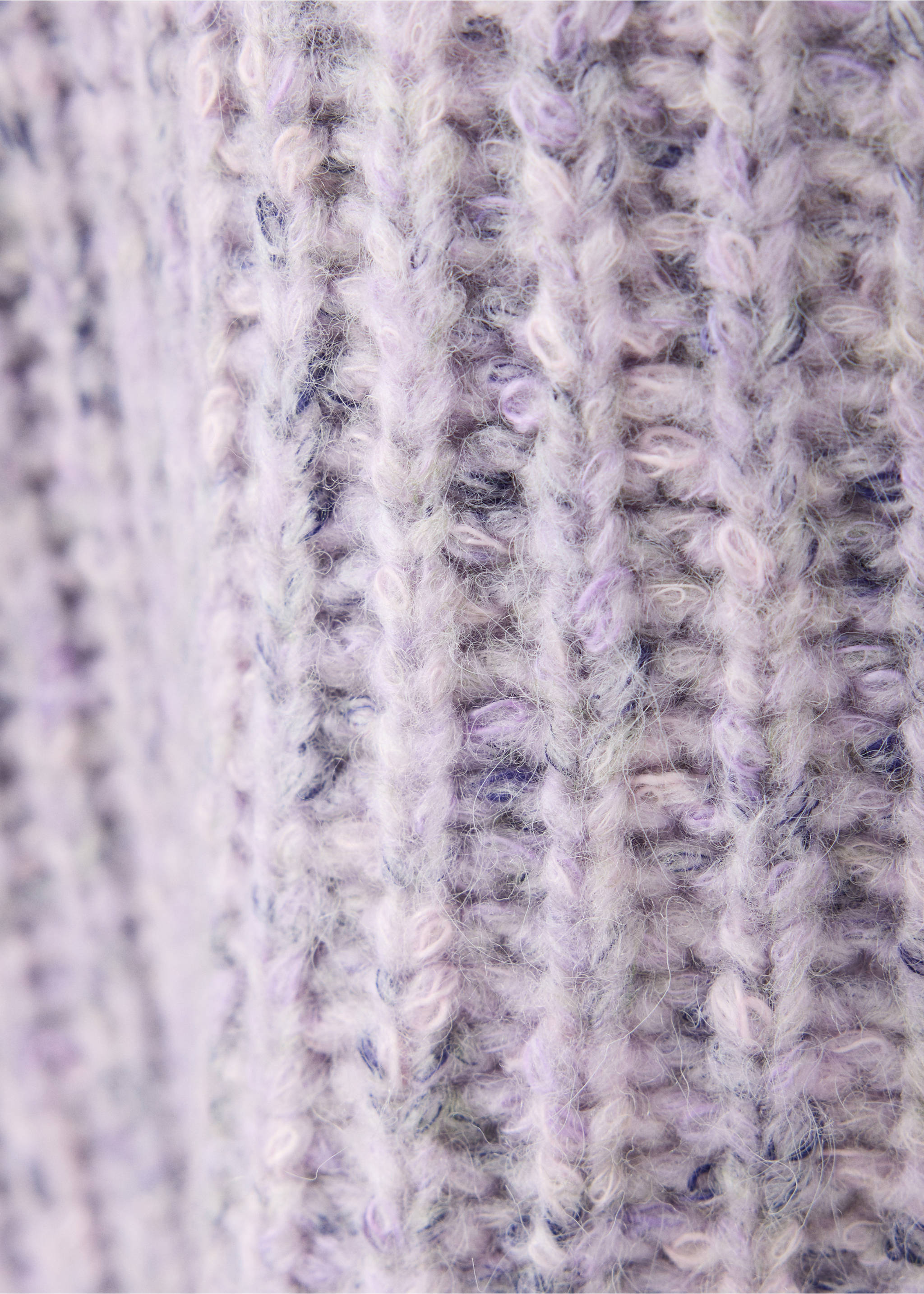 Pull côtelé jaspé - Détail de l'article 0, Lilas. Ref: 37027922-00.