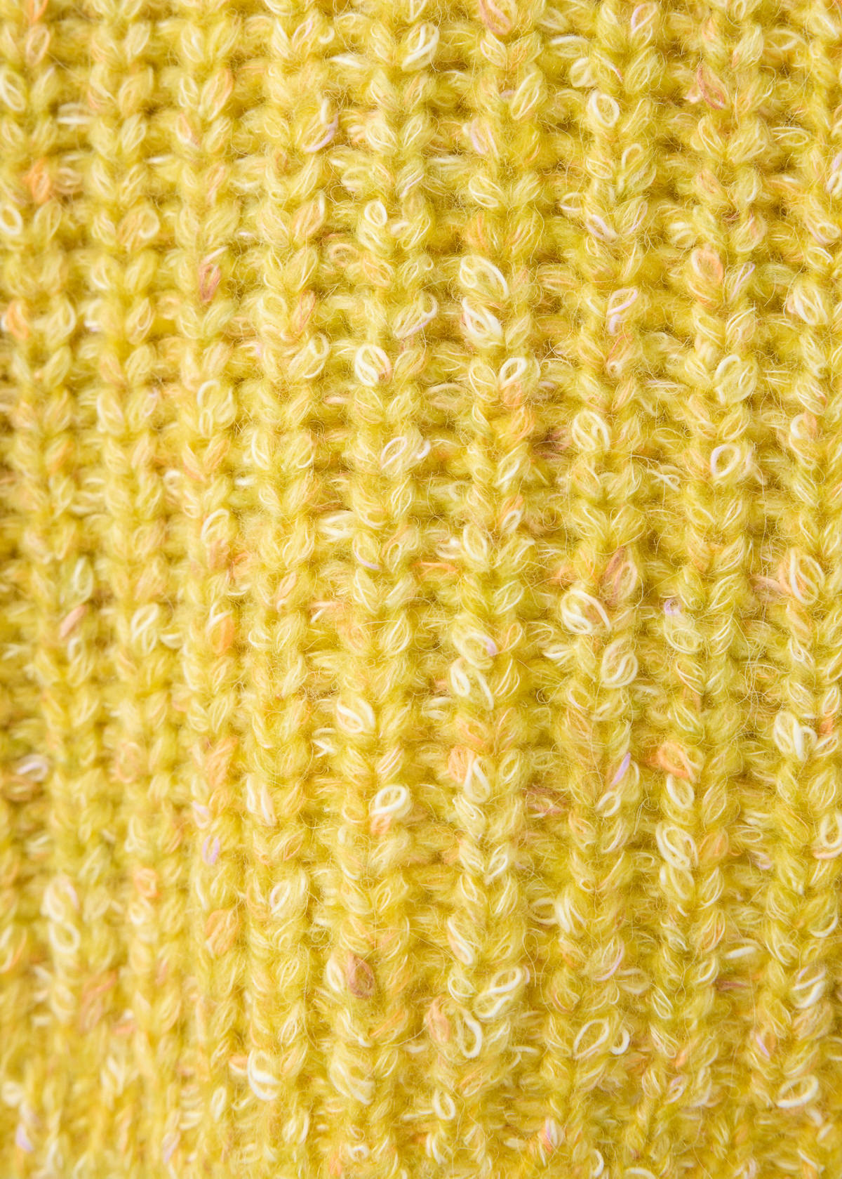 Flecked rib sweater — Lime