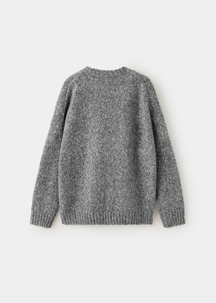 Mottled round-neck sweater
