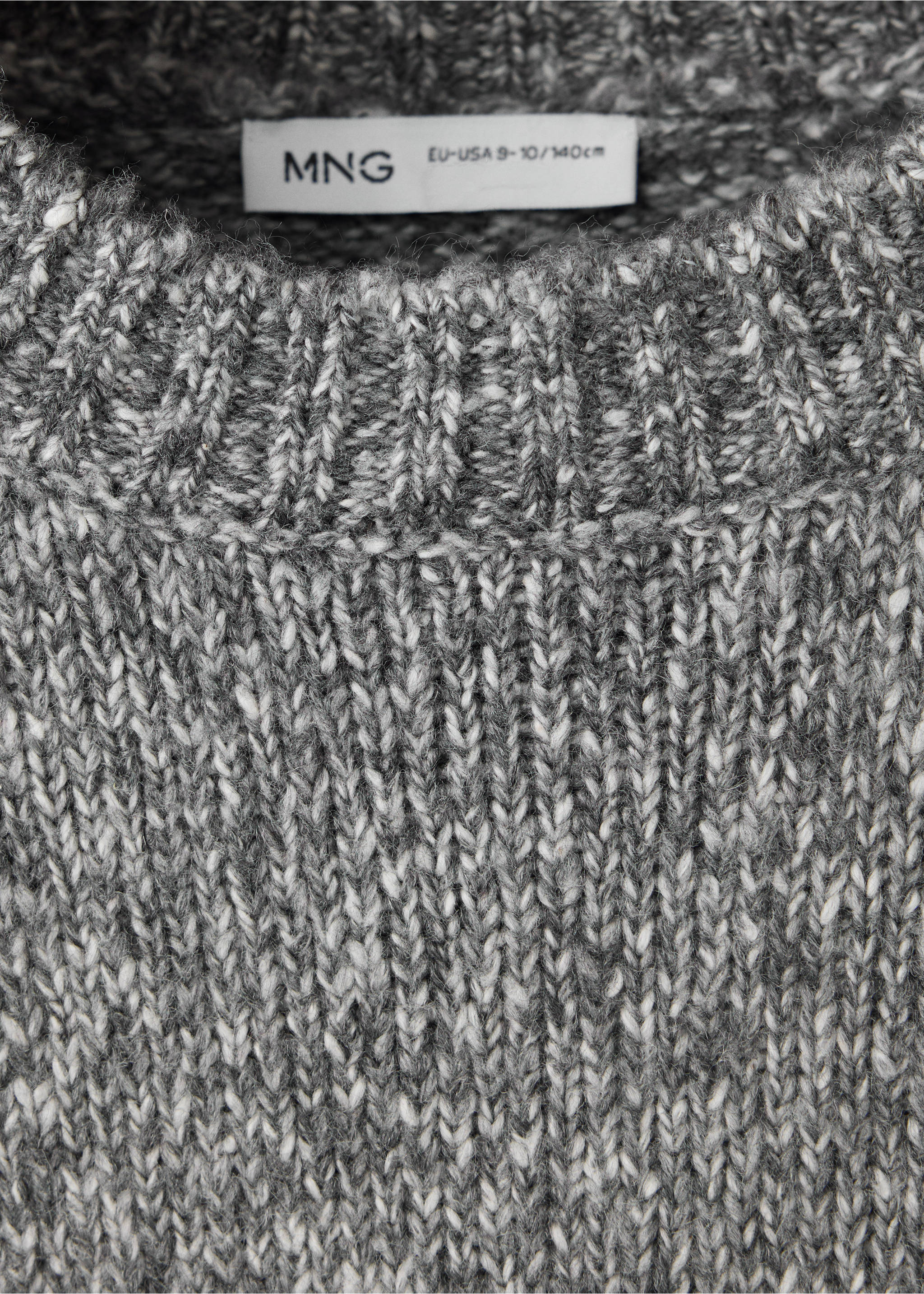 SWEATER FLINT - Details of the article 8, Medium Heather Grey. Ref: 37027929-00.