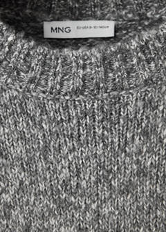 Mottled round-neck sweater — Medium Heather Grey 5