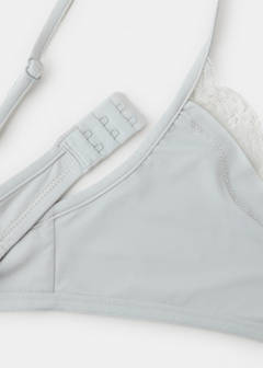 Triangle lace bra — Medium Heather Grey 3