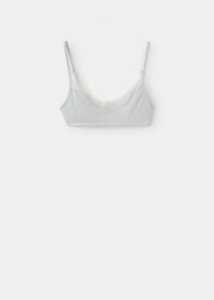 Triangle lace bra — Medium Heather Grey 1