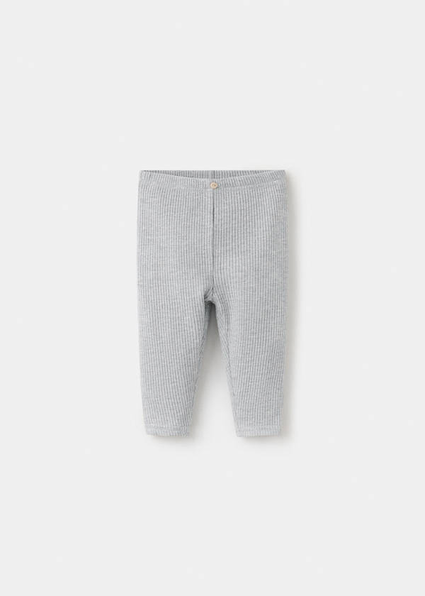 Ribbed leggings — Light Heather Grey