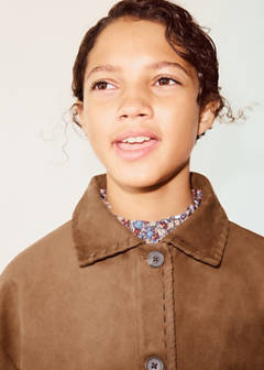 Suede effect jacket — Brown 5