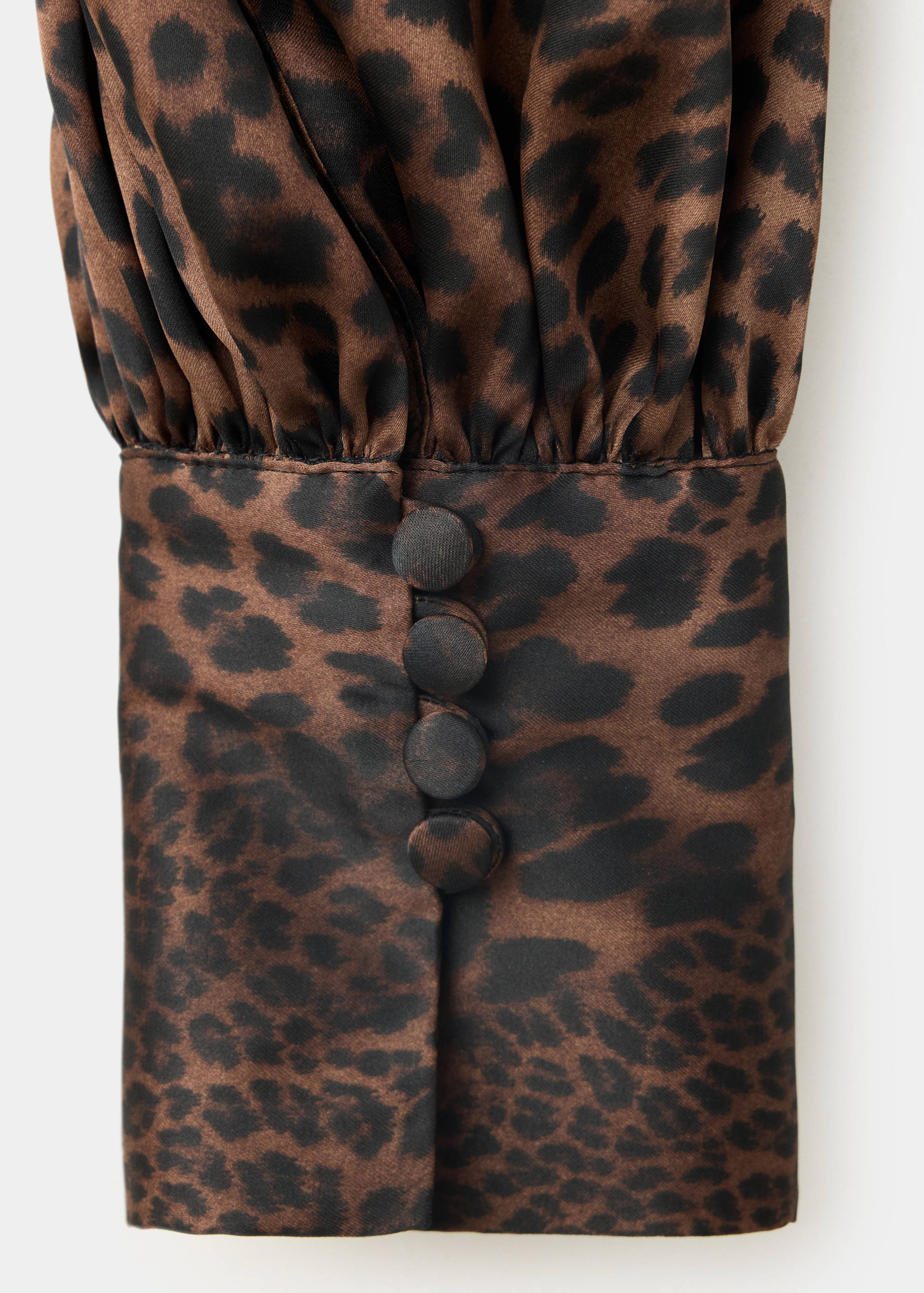 Leopard print open-back blouse - Details of the article 8