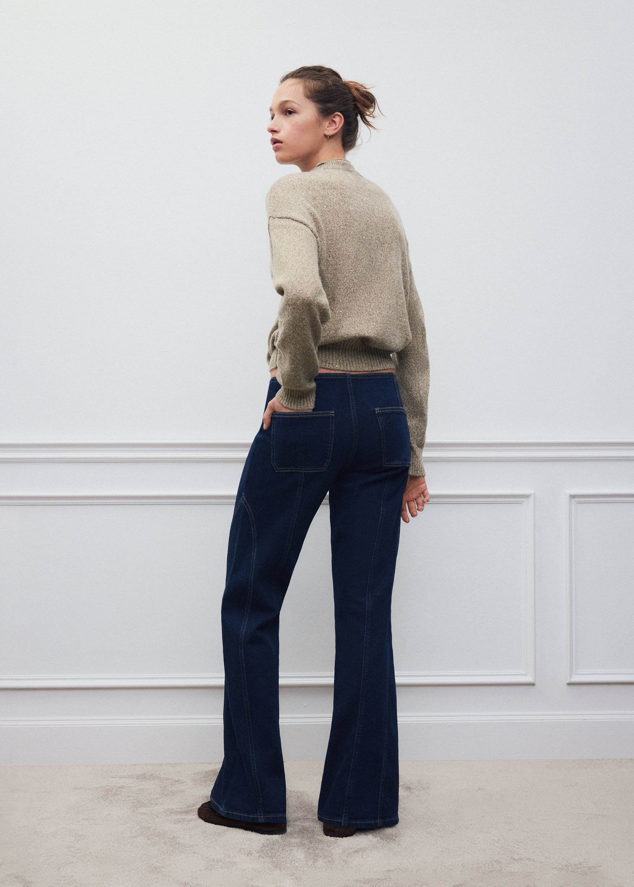 Jean taille basse coutures - Verso de l’article