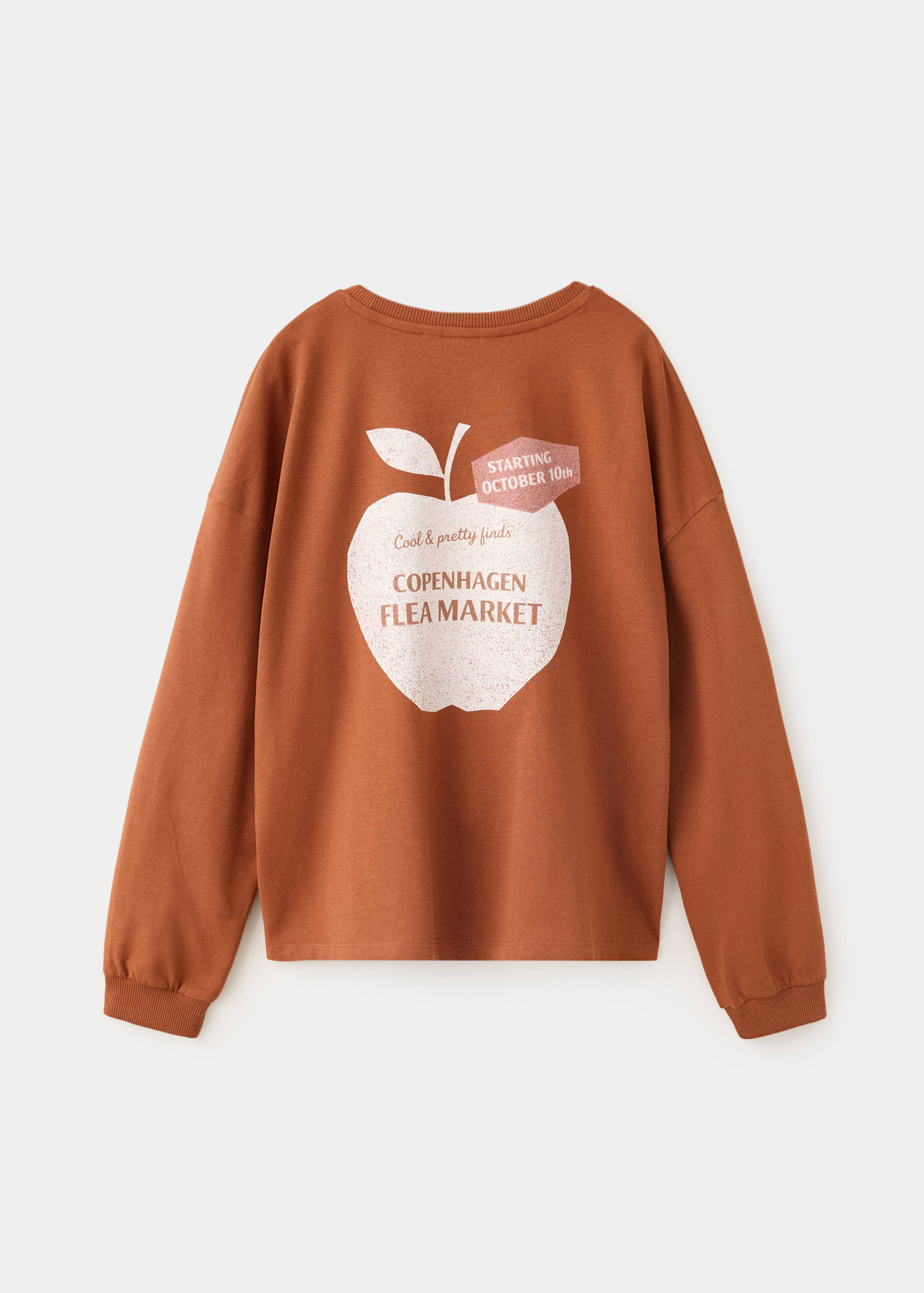 Oversized T-shirt with print detail - Reverse of the article
