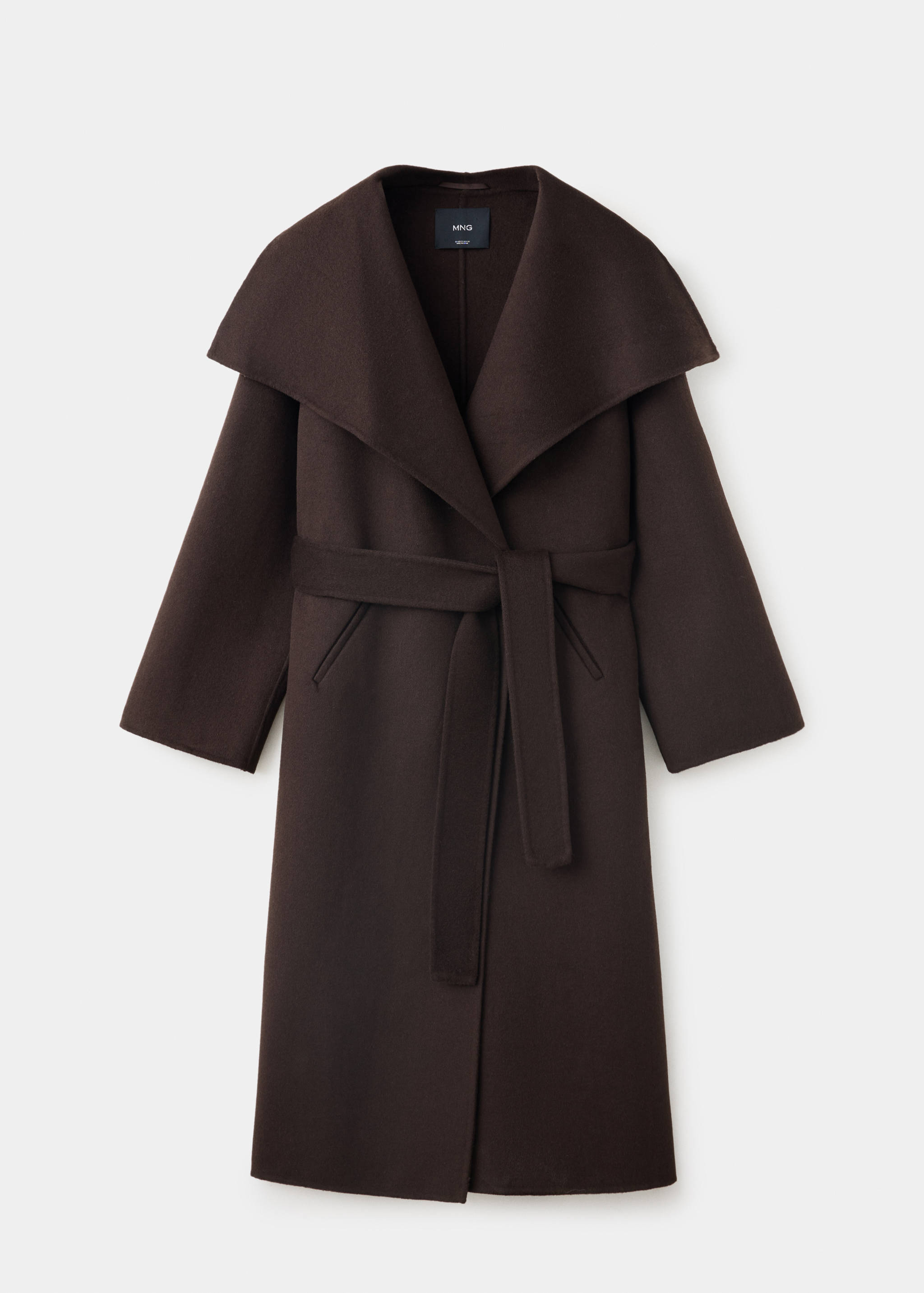 Woollen coat with belt - Article without model