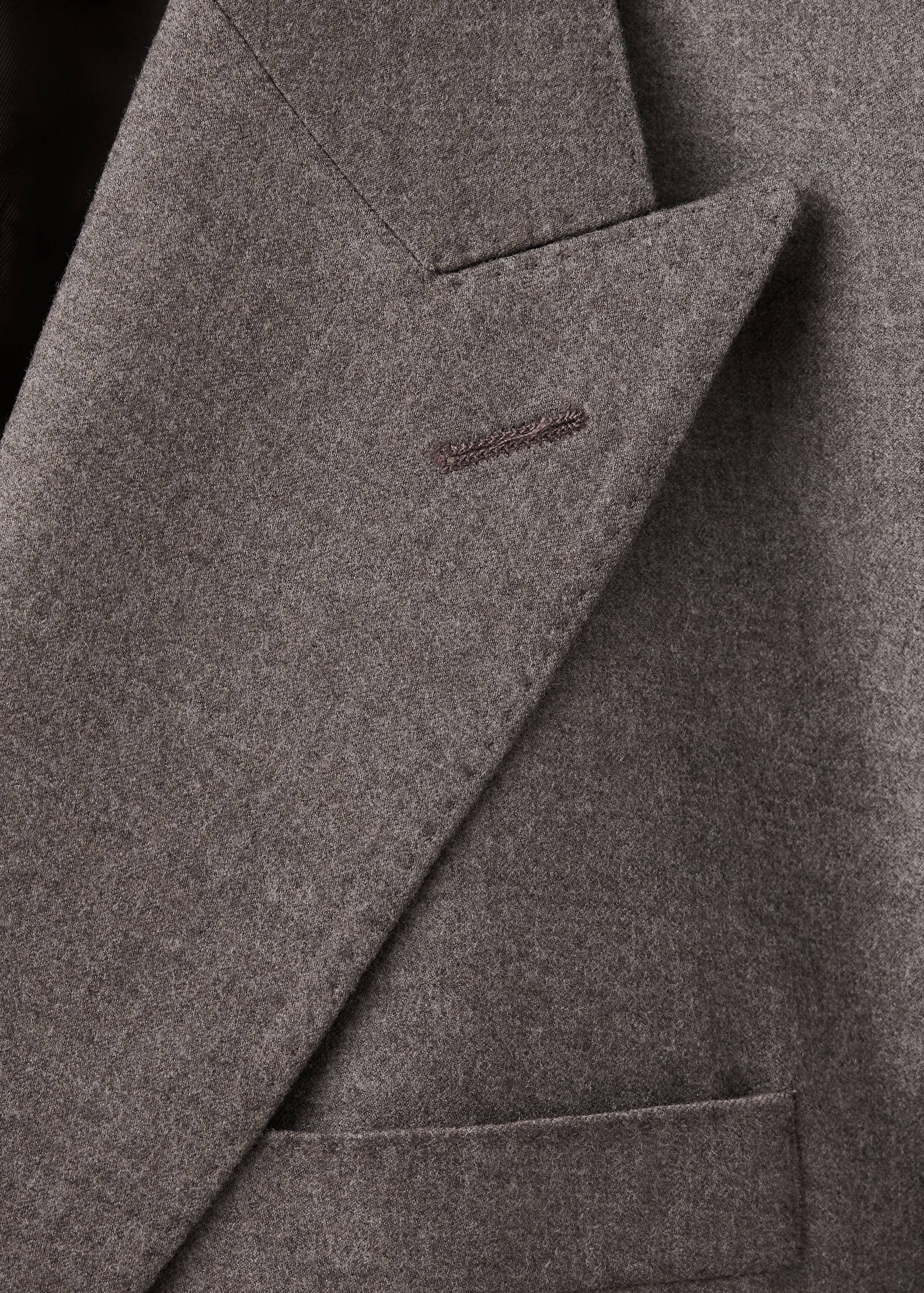 Slim-fit double-breasted wool blazer - Details of the article 8