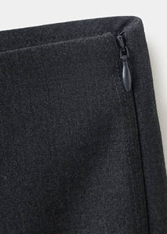 Tailored trousers with slit hem — Grey 6