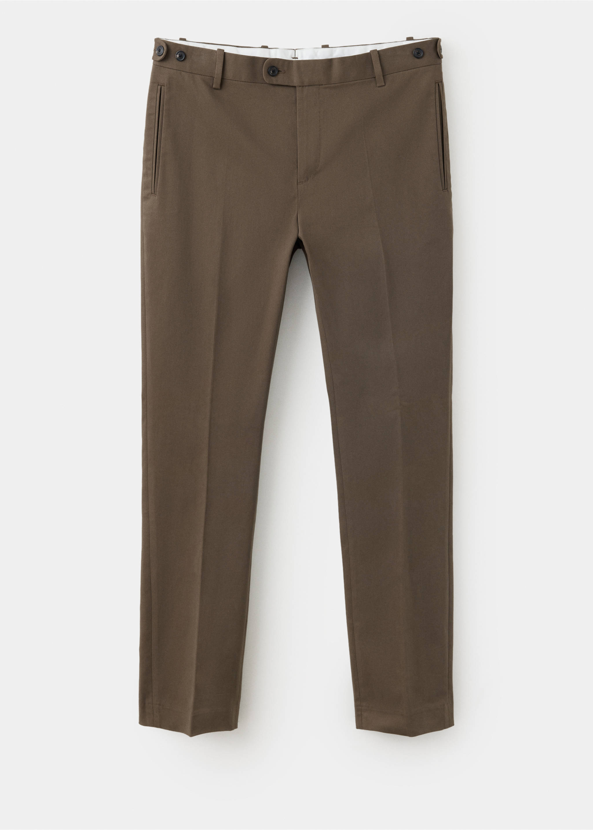 Pantalón algodón slim fit - Artículo sin modelo, Gris visón. Ref: 37028631-00.