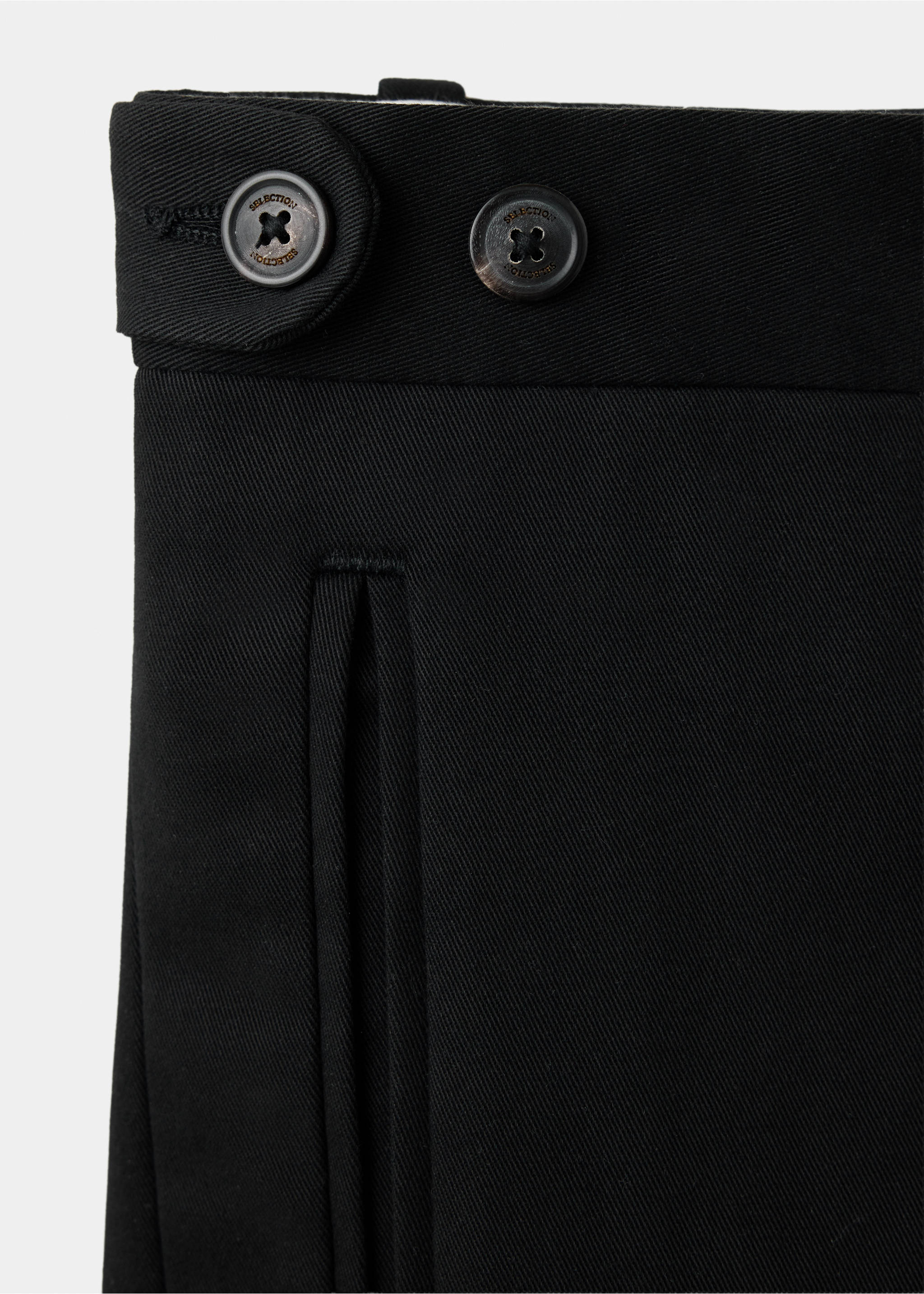 Pantalon coton slim-fit - Détail de l'article 0, Noir. Ref: 37028631-00.