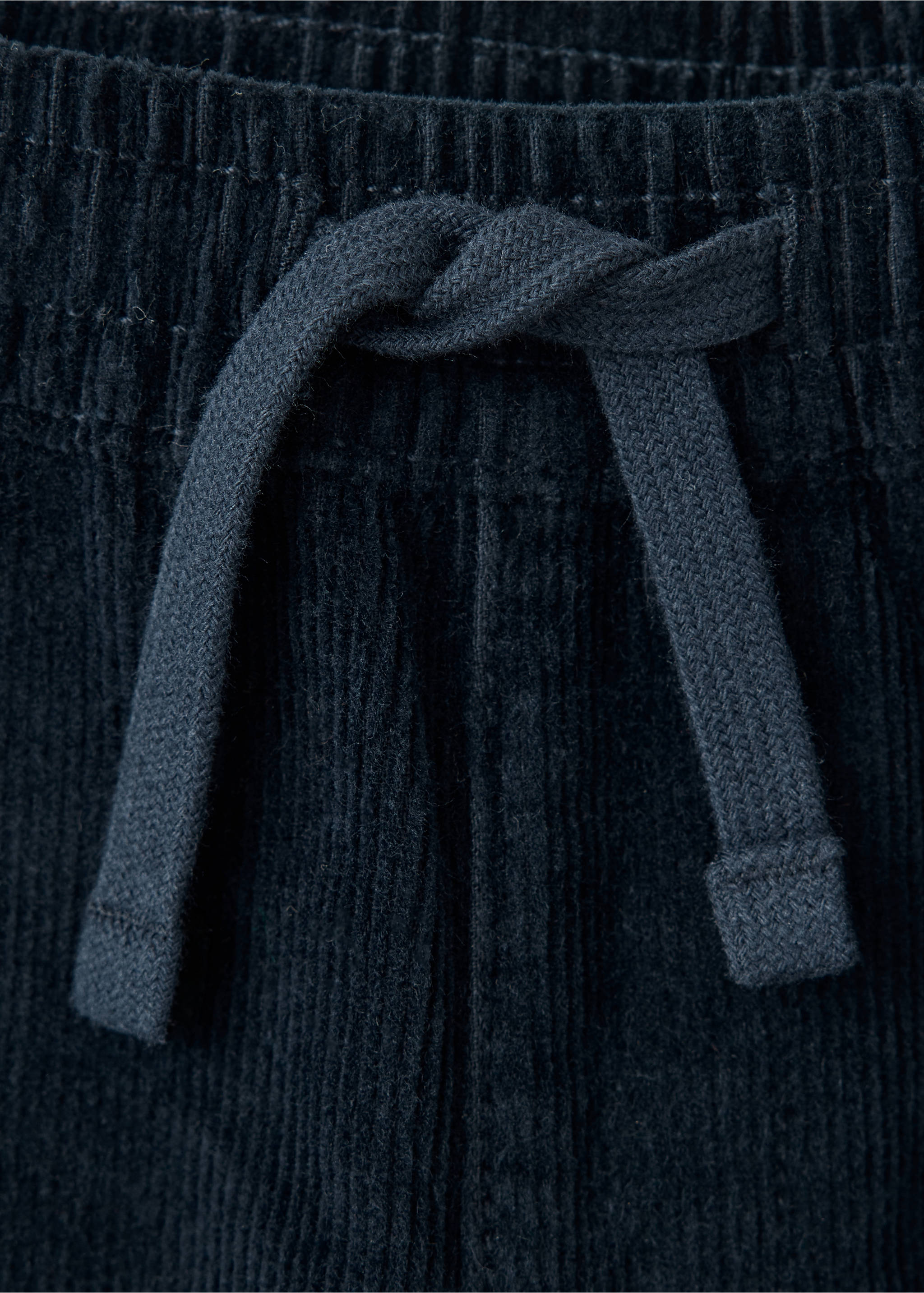 Corduroy cargo trousers - Details of the article 8, Navy. Ref: 37028633-00.