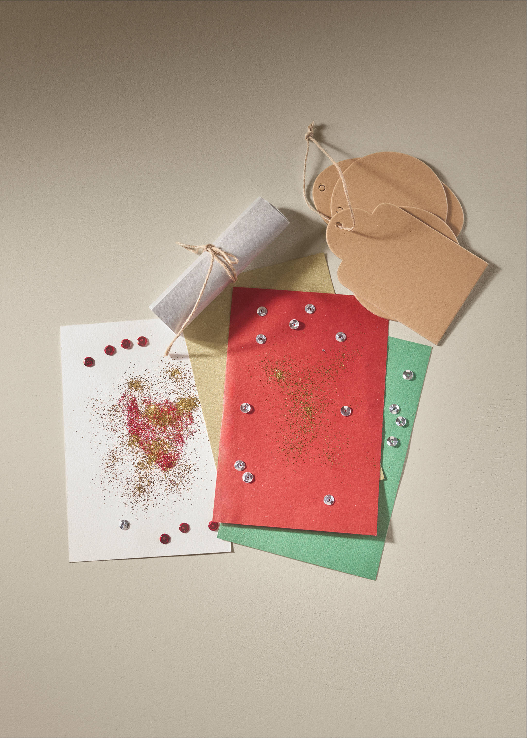 Geschenketiketten-Set - Allgemeine Ansicht, Braun. Ref: 37028637-00.