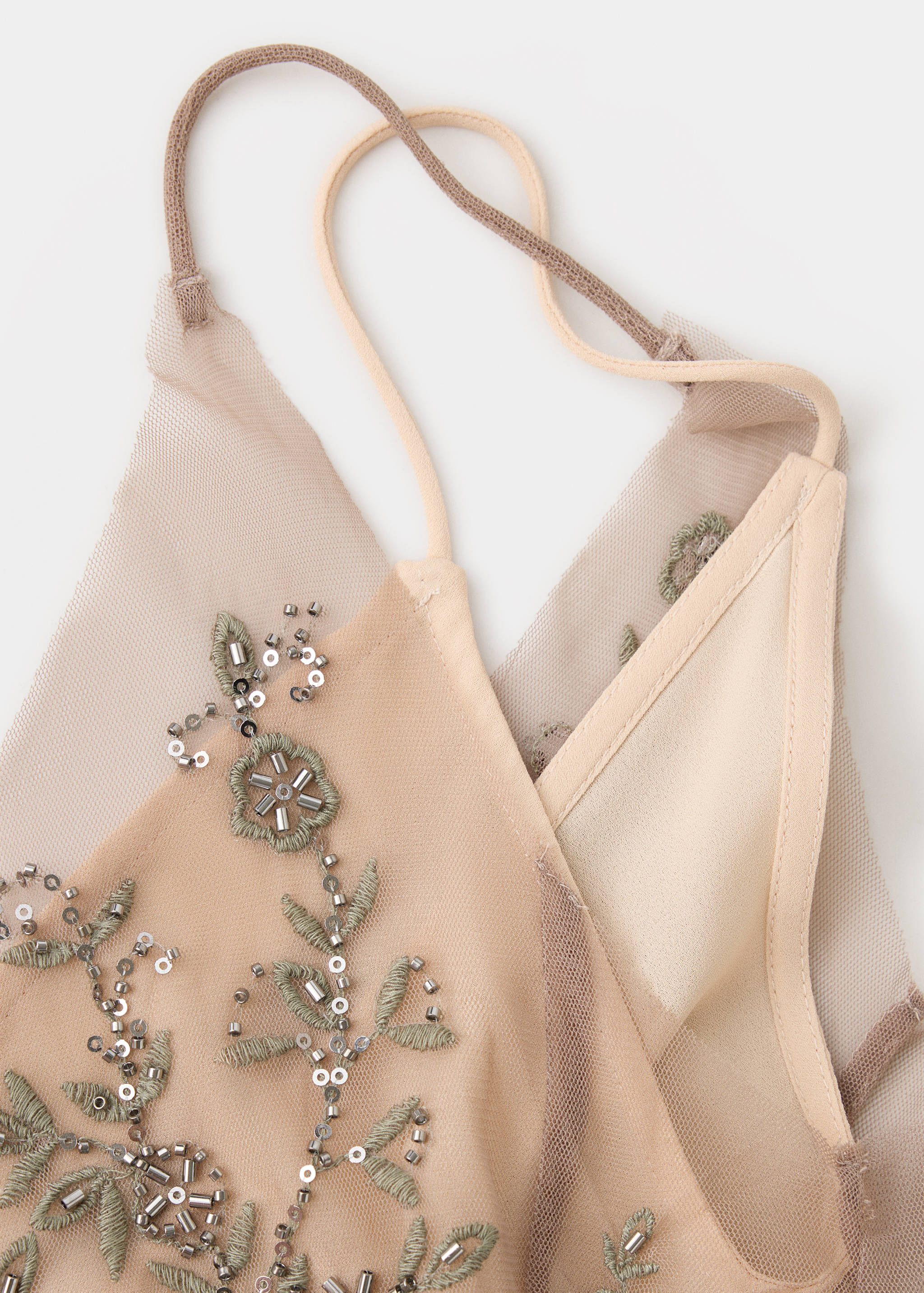 Robe en mousseline à strass - Détail de l'article 0
