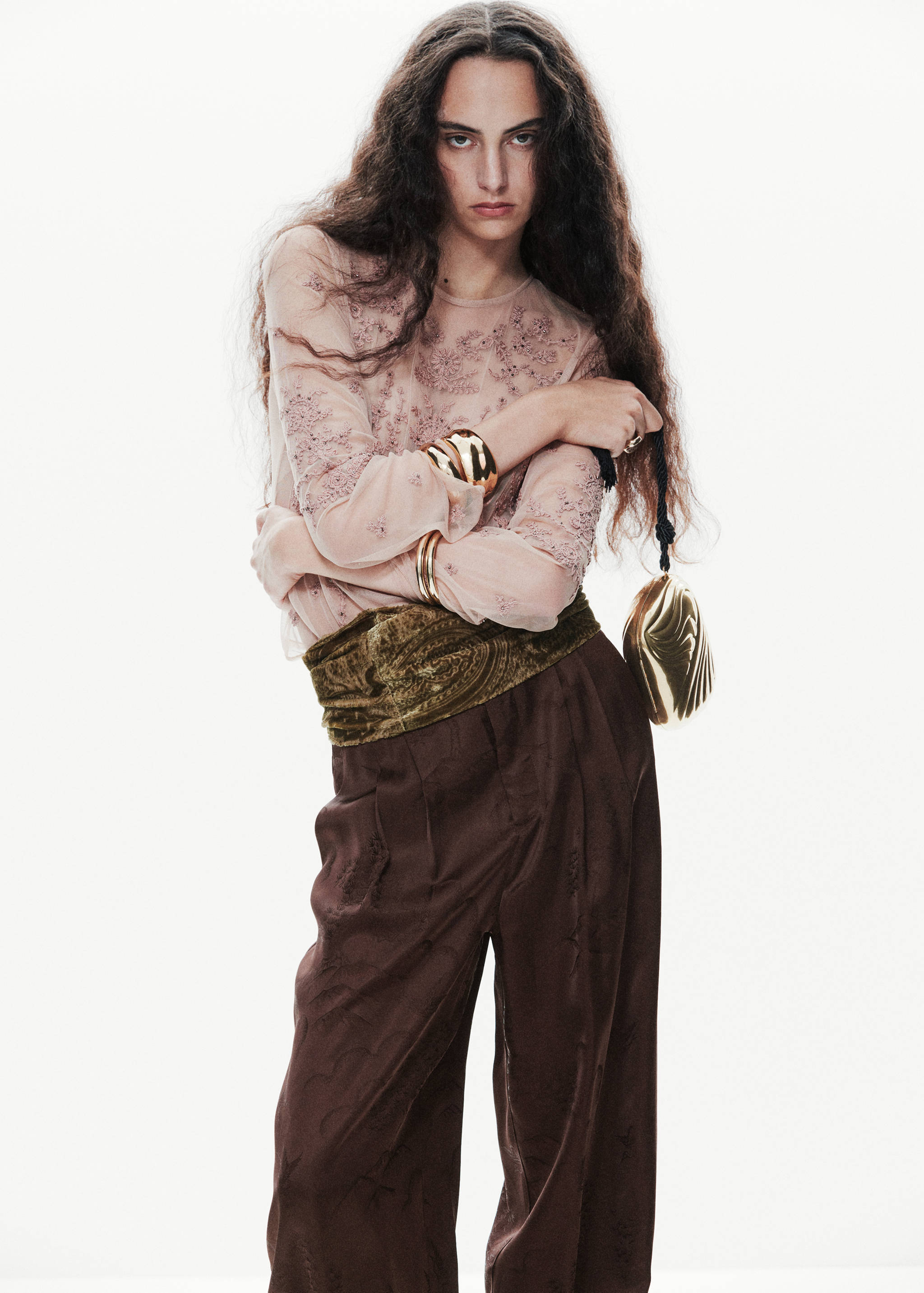 Pantalon jogger en jacquard - Détail de l'article 1