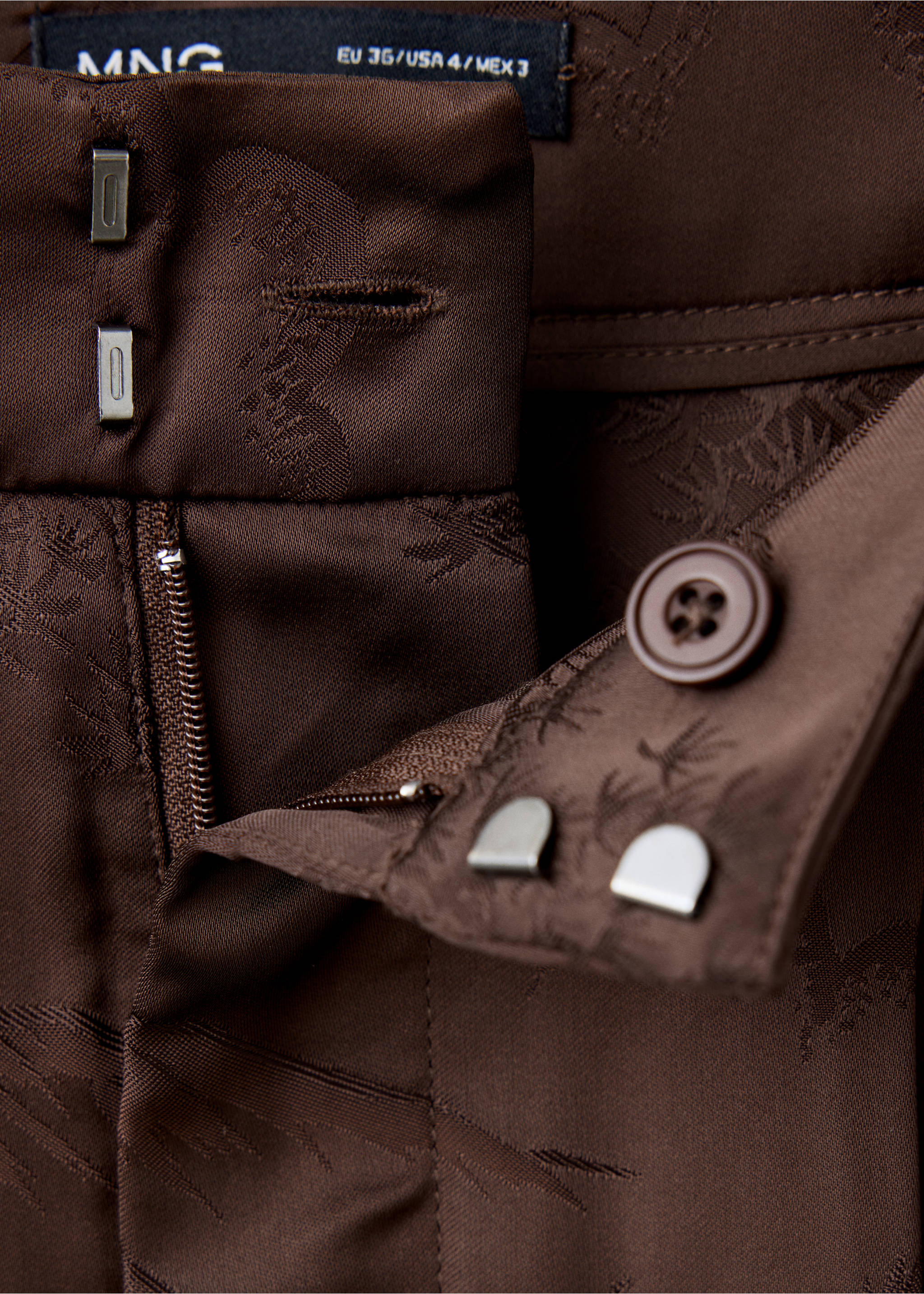 TROUSERS CHIMY - Details of the article 8, Brown. Ref: 37029130-00.