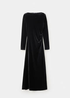 Cut-out velvet dress — Black 4