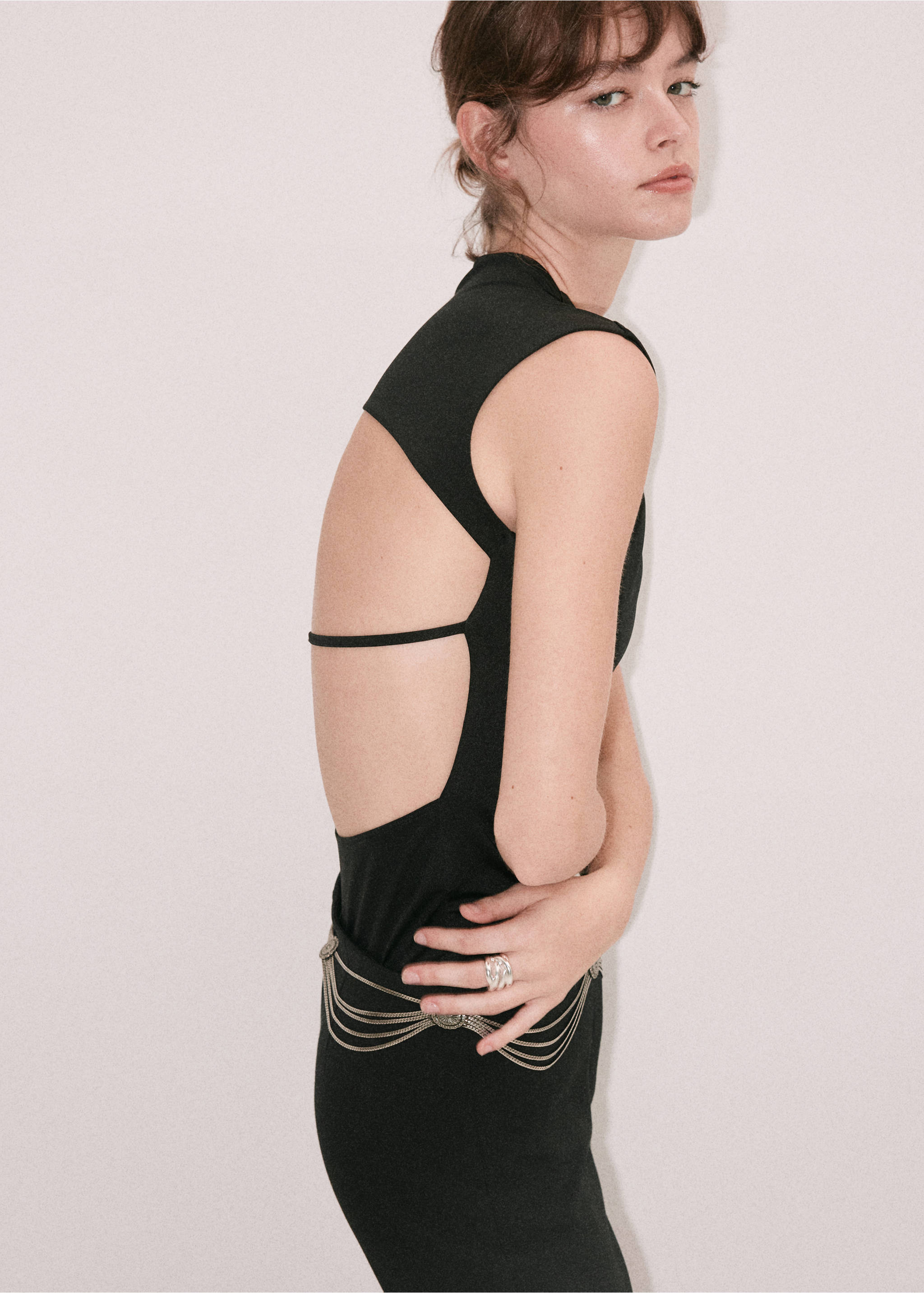 Back open body - Details of the article 1, Black. Ref: 37029141-00.