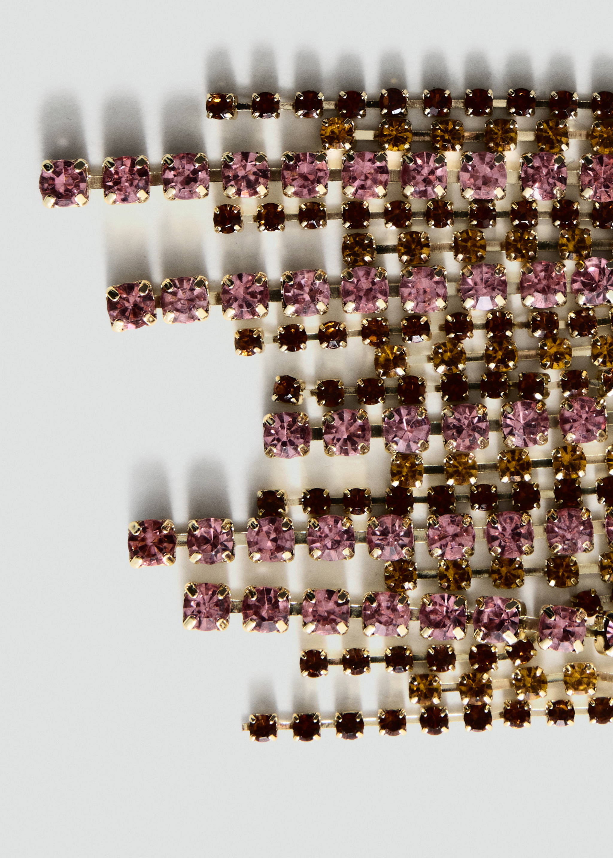 Boucles d'oreilles pendantes cristaux - Détail de l'article 1