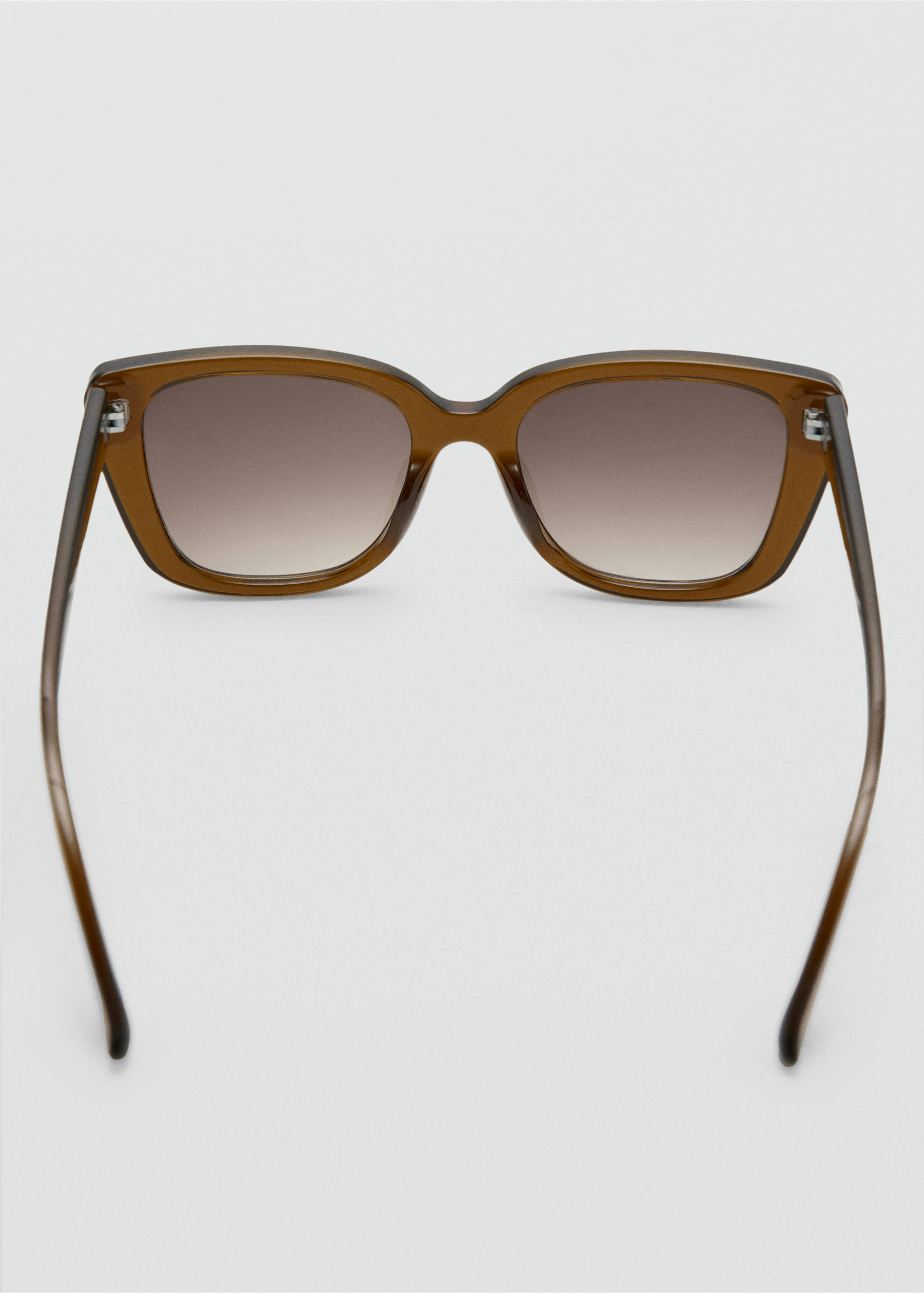 Squared frame sunglasses - Details of the article 1, Brown. Ref: 37031329-00.