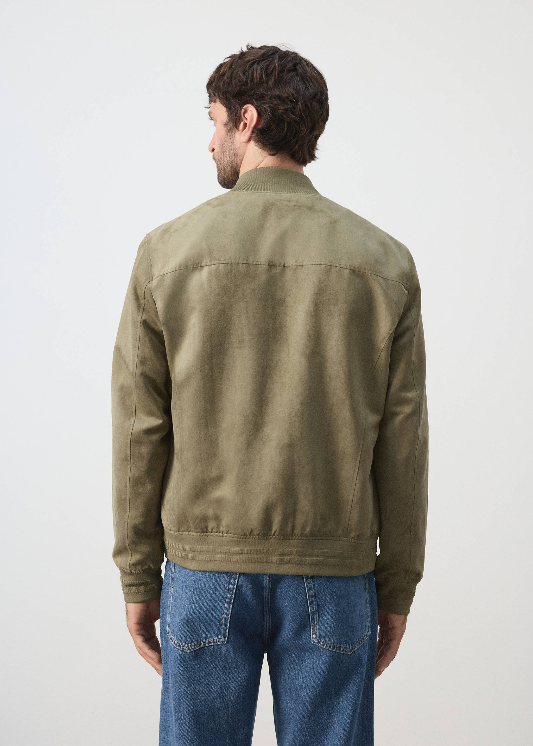 Chaqueta bomber efecto ante - Reverso del artículo