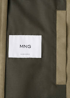 Suede-effect bomber jacket — Khaki 8