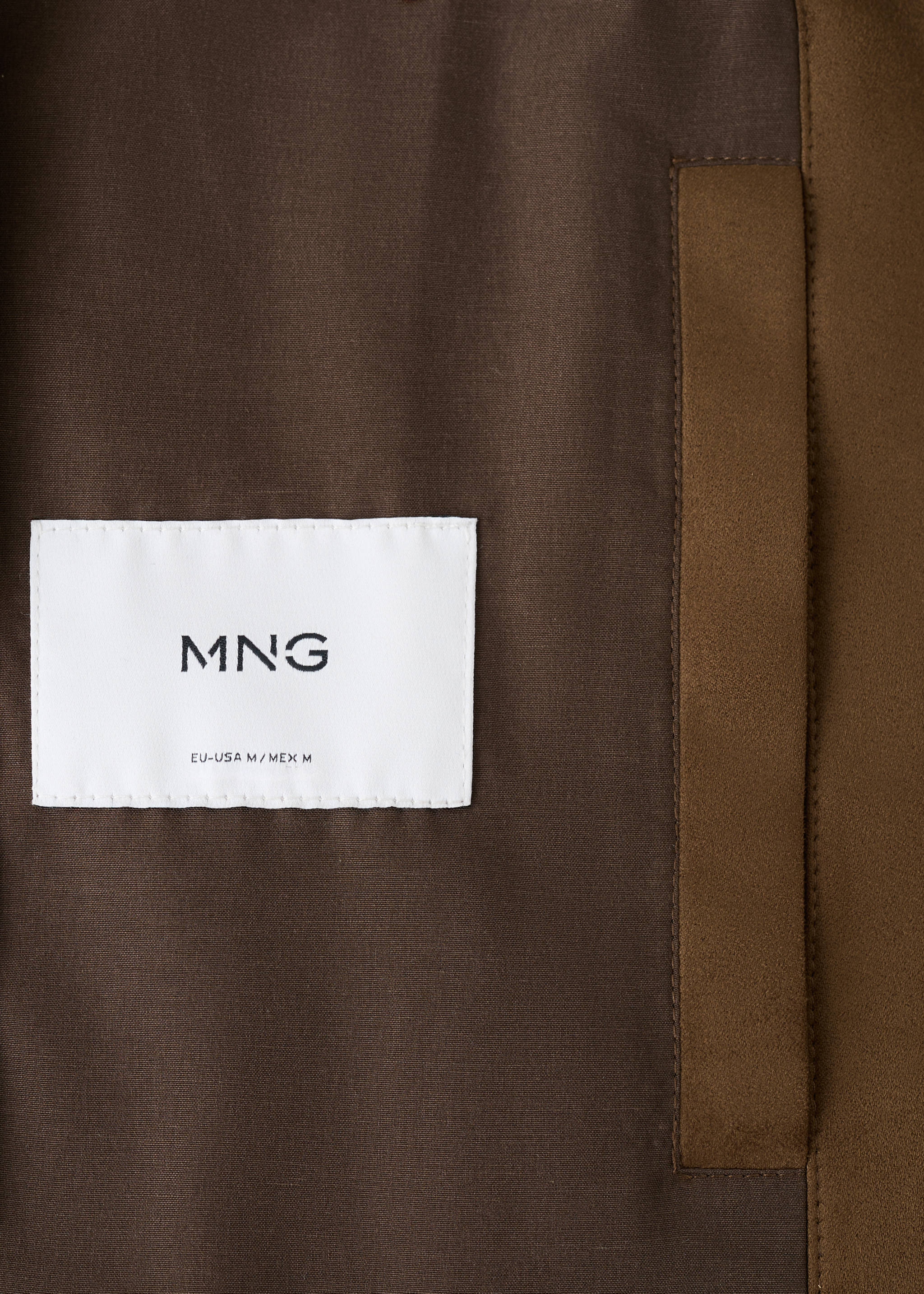 Suede-effect bomber jacket - Details of the article 0