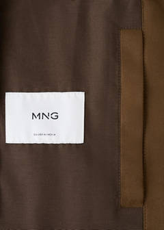 Suede-effect bomber jacket — Cognac 9